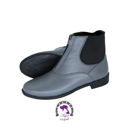 نیم بوت سوارکاری طوسی